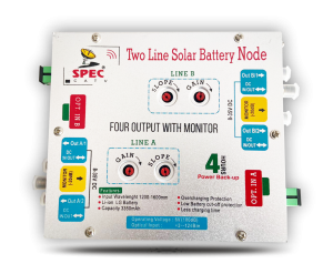 two line solar battery node